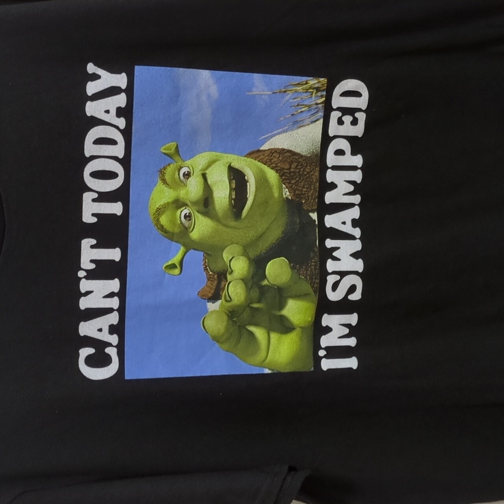 Shrek Can't Today I'm Swamped T-shirt - Picture 2 of 3